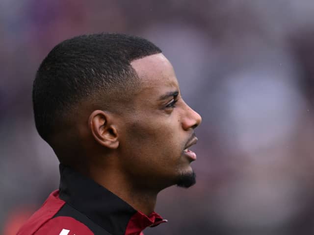Alexander Isak of Newcastle looks on during the Premier League match between Newcastle United FC and Nottingham Forest FC at St James' Park on February 23, 2025 in Newcastle upon Tyne, England. (Photo by Stu Forster/Getty Images)