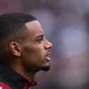 Alexander Isak of Newcastle looks on during the Premier League match between Newcastle United FC and Nottingham Forest FC at St James' Park on February 23, 2025 in Newcastle upon Tyne, England. (Photo by Stu Forster/Getty Images)
