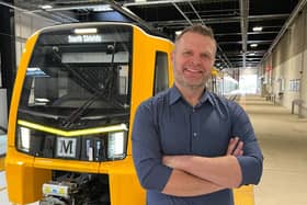 Mark Bryant, from Hebburn, is the on-board voice of the Tyne and Wear Metro.