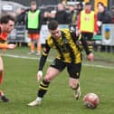 Action from Hebburn Town's home defeat against Leek Town (photo Tyler Lopes)