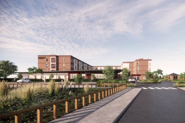 An artist’s impressions of the new Extra Care scheme on the site of the former Chuter Ede School and Community Association could look.