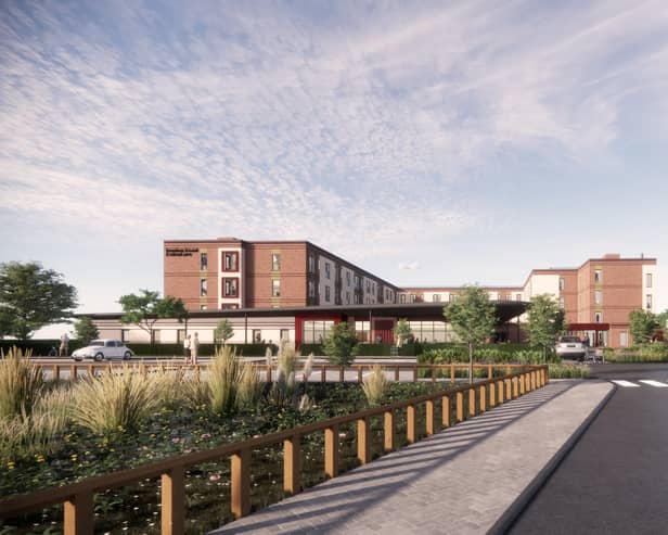 An artist’s impressions of the new Extra Care scheme on the site of the former Chuter Ede School and Community Association could look.