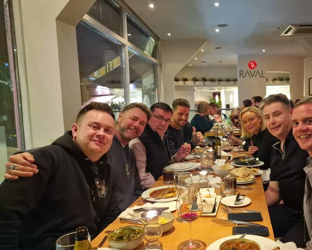 Members of Boyzlife ate at Raval in Gateshead ahead of their Glasshosue show. 