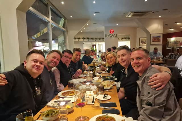 Members of Boyzlife ate at Raval in Gateshead ahead of their Glasshosue show.