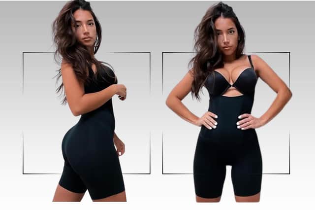 Women Body Shaper Tummy Control Seamless Shapewear Open Bust Mid-Thigh Bodysuit Shorts £30.39 (was £37.99 20% off)