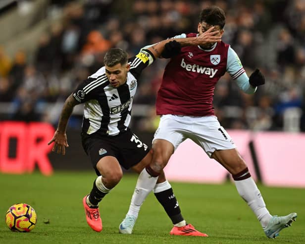Lucas Paqueta in action for West Ham against Newcastle United in November