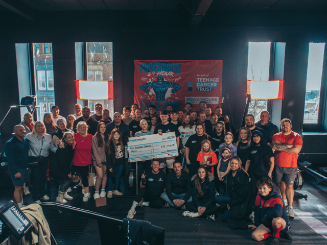 Powerhouse Gym, in South Shields, has raised more than £19,500 for the Teenage Cancer Trust by holding a 24-hour challenge.