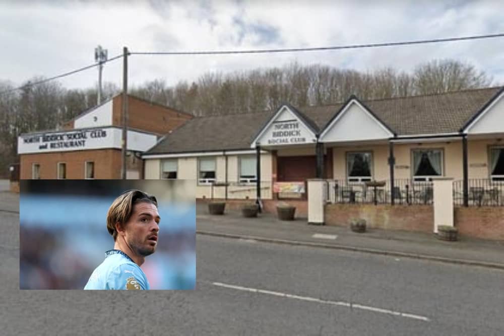 Jack Grealish was spotted joining locals for a pint at North Biddick Social Club