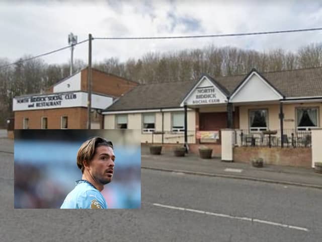Jack Grealish was spotted joining locals for a pint at North Biddick Social Club