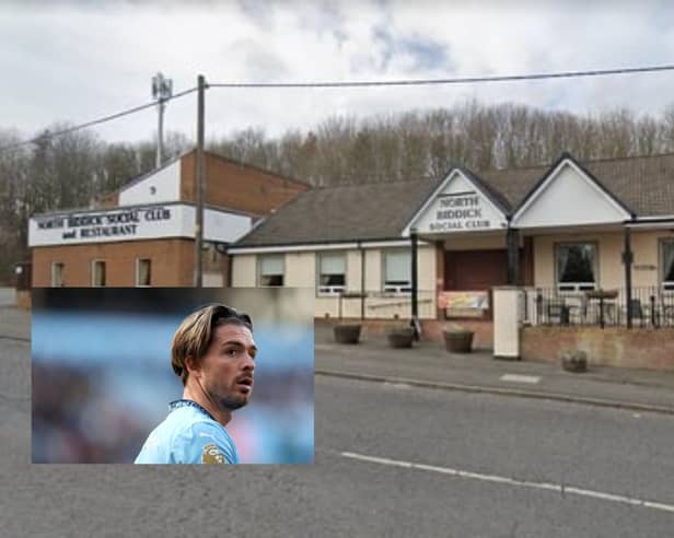 Jack Grealish was spotted joining locals for a pint at North Biddick Social Club
