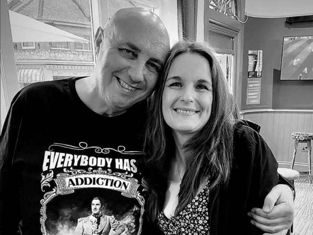 Corrina Danby with her dad, Colin Watling. Corrina has set up a suicide loss support group in her dad's memory.