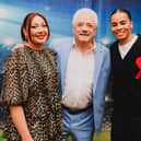  The NSPCC's Hayley Lynn with Kevin Keegan and Shania Hayles
