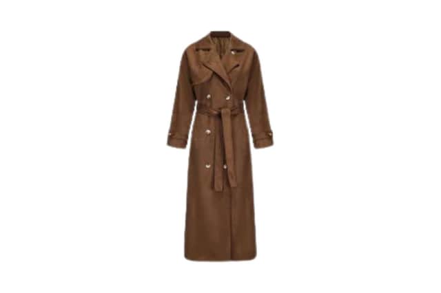 Molly faux suede Trench coat £60 (normally £102)