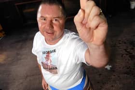 Gary Craig who set a new world record for underpants wearing.