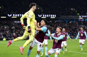 James Trafford in action for Burnley after saving two penalties against Sunderland.