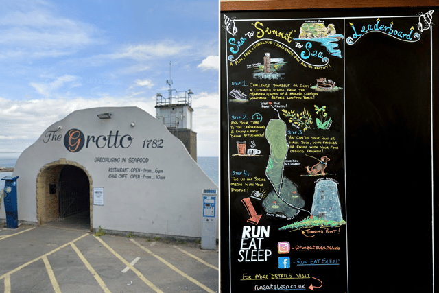 A leaderboard for the challenge can be found inside the entrance of The Grotto, at Marsden.
