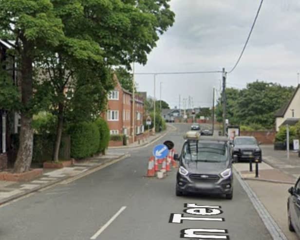 Station Terrace in East Boldon where the incident took place.