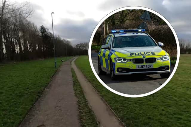 Northumbria Police say they are investigating the alarming incident in Campbell Park shortly after 6pm on Tuesday (March 4)
