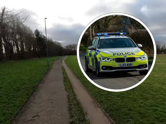 Northumbria Police say they are investigating the alarming incident in Campbell Park shortly after 6pm on Tuesday (March 4)