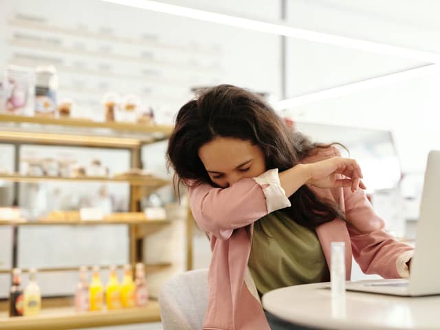 Hay fever symptoms include sneezing, a runny nose and itchy eyes.