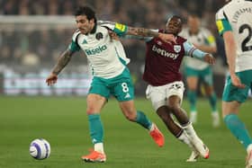Sandro Tonali received treatment for Newcastle United against West Ham. 