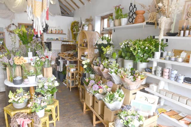 The shop also sells gifts and homeware