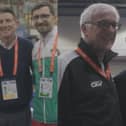Sebastian Coe catches up with athletes and coaches as he campaigns to become IOC president.