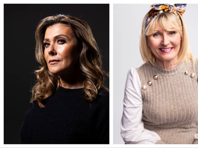 Kym Marsh (left) and South Tyneside resident Sue Mountain.