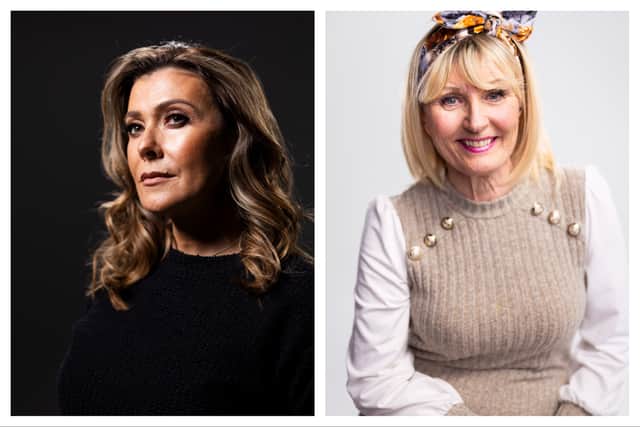 Kym Marsh (left) and South Tyneside resident Sue Mountain.