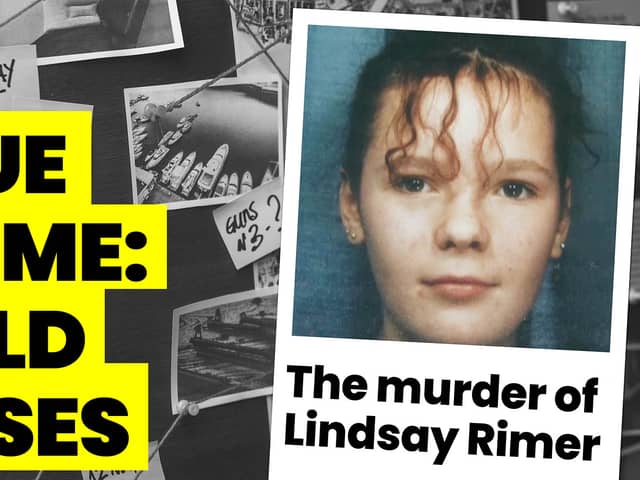 A photo of 13-year-old murder victim, Lindsay Rimer