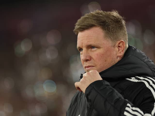 Newcastle boss Eddie Howe. (Photo by ADRIAN DENNIS/AFP via Getty Images)          