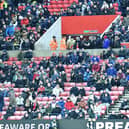 Sunderland fans at the Stadium of Light for the game against Preston North End. 