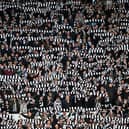 Newcastle United fans with scarves at the Stadium of Light ahead of their FA Cup win over Sunderland last year. Fans at Wembley will all be given a scarf this weekend.