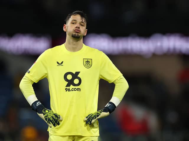 Burnley goalkeeper James Trafford. Trafford has been linked with a move to Newcastle United recently.