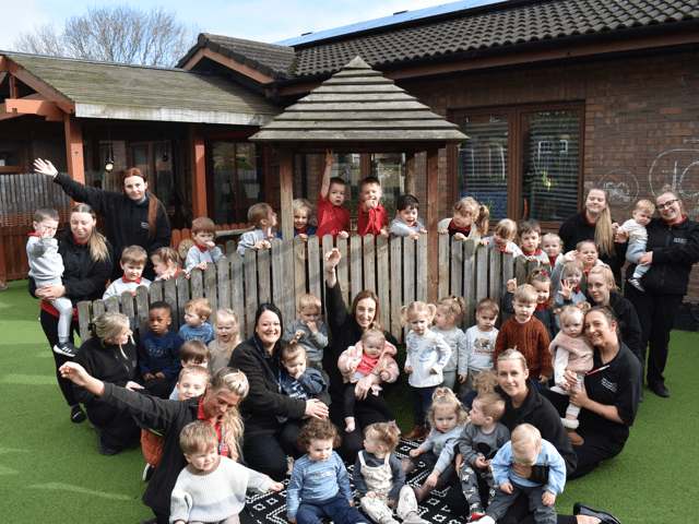Bede Burn Kindergarten, in Jarrow, is celebrating achieving an 'Outstanding' Ofsted rating.