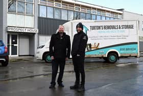 Cllr Paul Dean and Ben Turton at Propect House, the new home of the Want Not CIC.