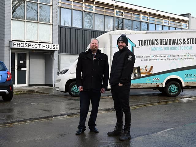 Cllr Paul Dean and Ben Turton at Propect House, the new home of the Want Not CIC.