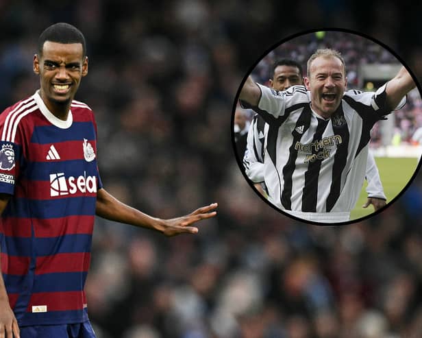 Alexander Isak was asked about Alan Shearer's goalscoring record at Newcastle United. 