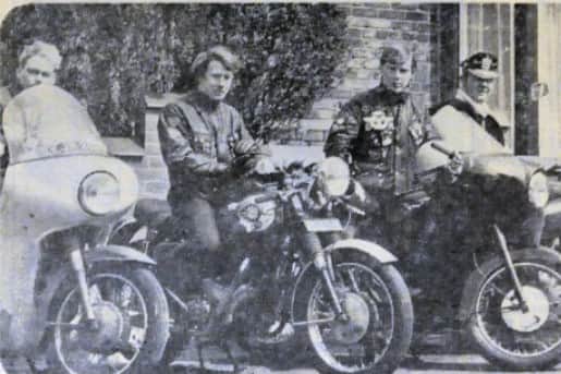 Some of the rockers who met at the Cross Bar Club in 1968.