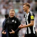 Eddie Howe and Dan Burn. 