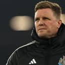 Newcastle United's English head coach Eddie Howe arrives for the English Premier League football match between West Ham United and Newcastle United at the London Stadium, in London on March 10, 2025. (Photo by Adrian Dennis / AFP) 