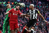 Dominik Szoboszlai and Joelinton in the Carabao Cup final. 