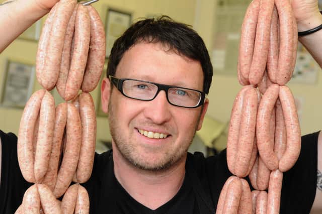 Gordon Robson who won awards, including for his pork and black pudding sausage.