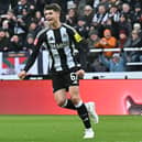 Newcastle United midfielder Lewis Miley