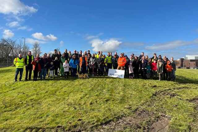Around 2,000 trees have been planted at South Tyneside District Hospital.