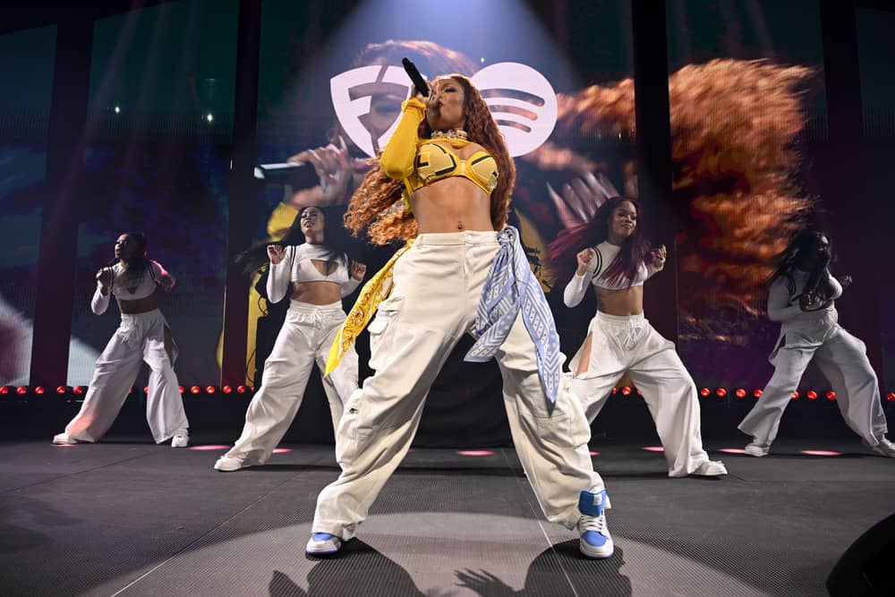 Megan Thee Stallion was indicated in the study to have used derogatory terms as a means of empowerment, but critics argue it reinforces misogyny in music.