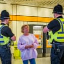 Northumbria Police and Crime Commissioner, Susan Dungworth, with police officers out on the streets.