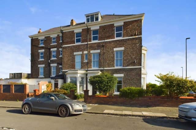 A 'beautifully presented' one-bedroom second-floor apartment in this property on Percy Park, Tynemouth, is listed for sale on Rightmove for offers over £240,000. Tynemouth, Tyne and Wear, has been named by the Sunday Times as one of the best places to live in the UK.