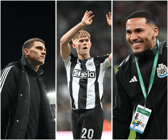 Sven Botman, Lewis Hall and Jamaal Lascelles will all miss Newcastle United's clash with Brentford through injury