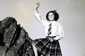 This little girl is ' on top of the world '. She is a South Shields evacuee who climbed high at Rydal to see the grandeur of the Lake District. 
(Photo by Hulton Archive/Getty Images)
